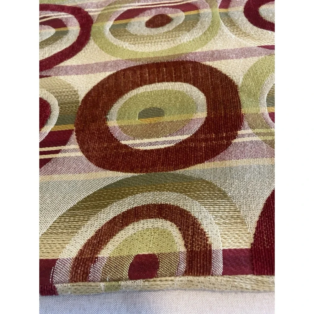 Vintage Newport Retro Geometric Circles Pillow Covers 19x19‎ Mid Century Modern